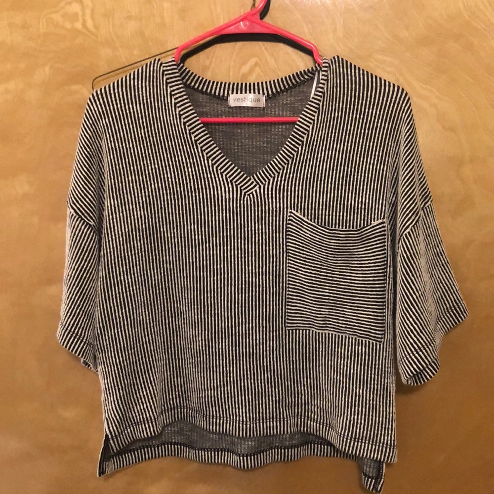 Vestique striped top